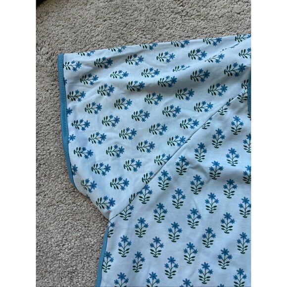 NWOT LAKE Pima cotton pj top in polar posey, Med $78 - Picture 5 of 8